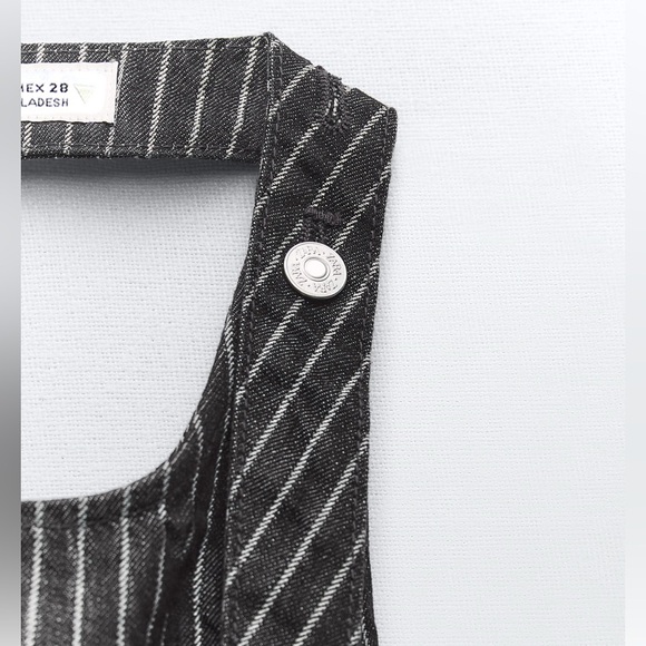 Zara Black and White Striped Halter Top - Picture 9 of 14